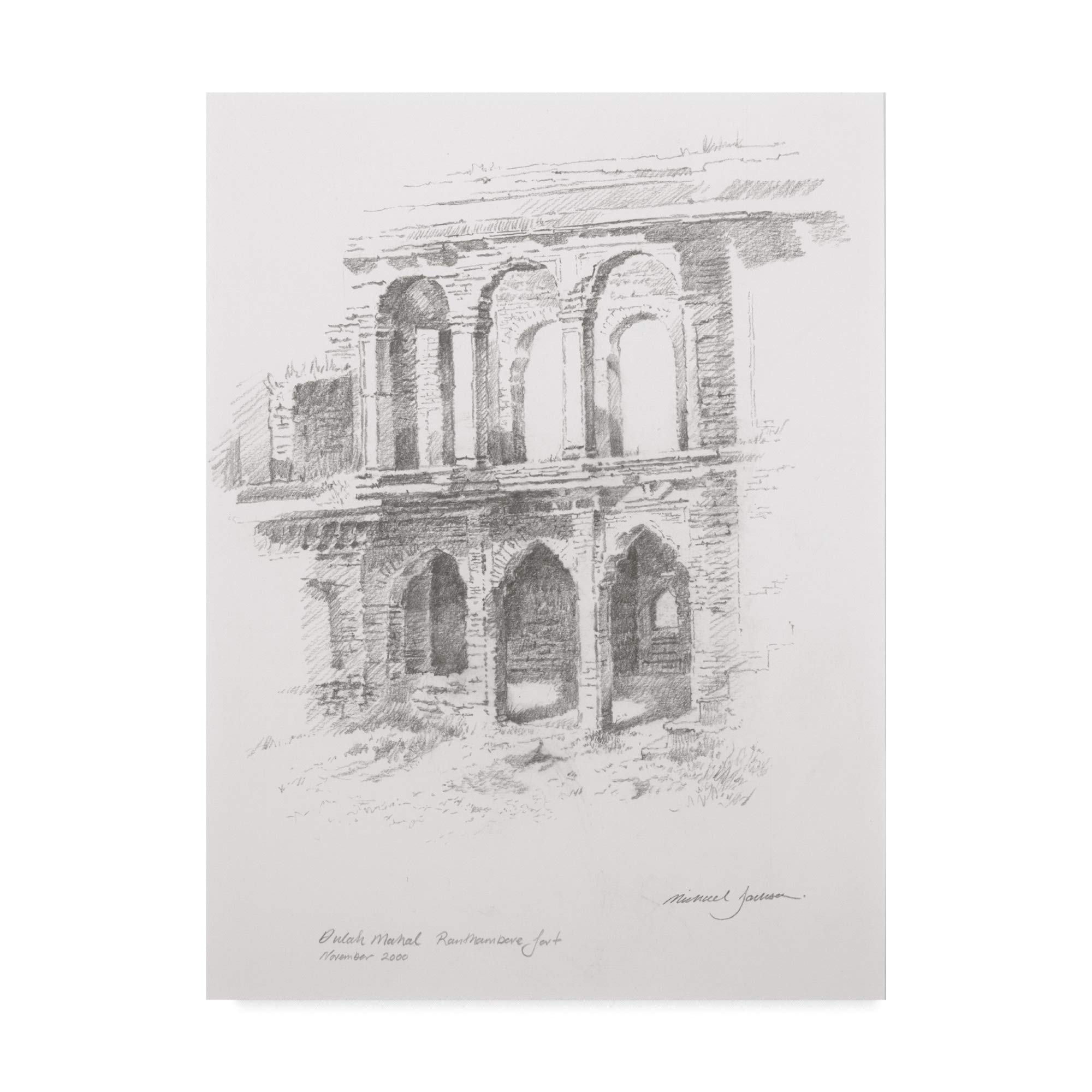 Amazon.com: Trademark Fine Art Architecture Drawing by Michael